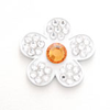 Bonjoc Ballmarker-Blume White Flower w/ orange center "Daisy"