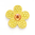 Bonjoc Ballmarker-Blume Yellow Flower w/ orange center "Daffodil"