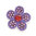 Bonjoc Ballmarker-Blume Purple Flower w/ red center "VIOLET"