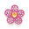 Bonjoc Ballmarker-Blume Pink Flower w/ orange center "SWEET PEA"