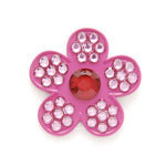 Bonjoc Ballmarker-Blume Pink Flower w/ red center "CHERRY BLOSSOM"
