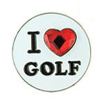 Swarovski Ballmarker-I Heart Golf