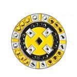 Swarovski Ballmarker-Poker Chip - Yellow
